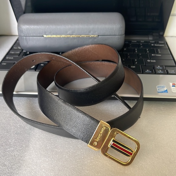 Pierre Cardin Black/Brown Reversible Leather Belt 34/85 main image 11